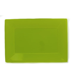 Plastic Tray Pistachio 33x22,5cm (3 Units) 