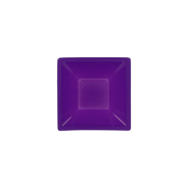 Plastic Bowl PS Square shape Lilac 12x12cm (12 Units) 