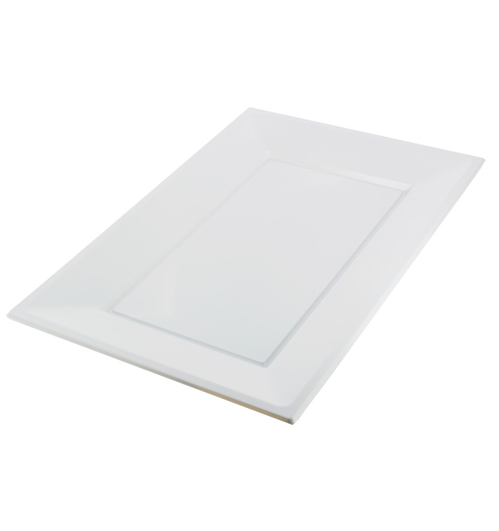 Plastic Tray White 33x22,5cm (750 Units) Plastic Tray White 33x22,5cm (750 Units)