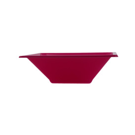 Plastic Bowl PS Square shape Fuchsia 12x12cm (12 Units) 