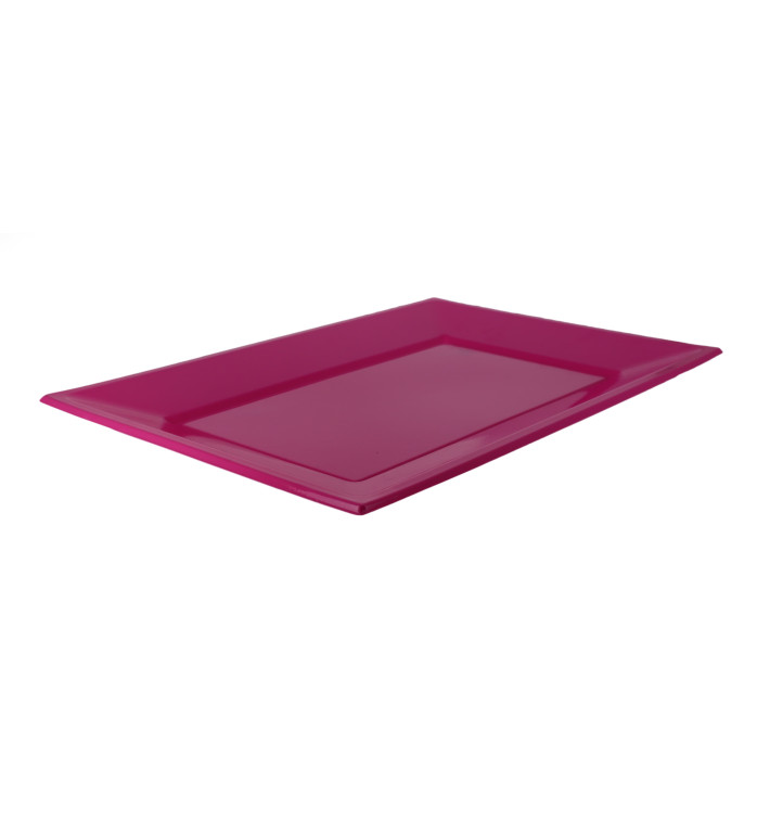 Plastic Tray Fuchsia 33x22,5cm (3 Units) Plastic Tray Fuchsia 33x22,5cm (3 Units)