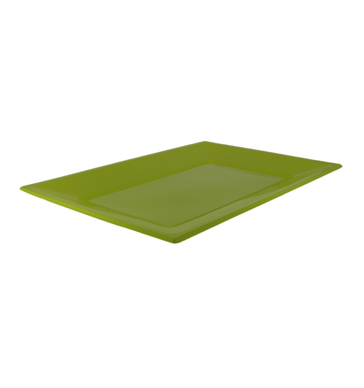 Plastic Tray Pistachio 33x22,5cm (3 Units) 