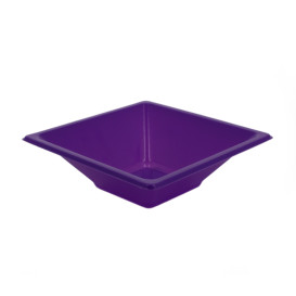 Plastic Bowl PS Square shape Lilac 12x12cm (12 Units) 