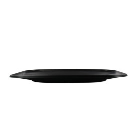 Plastic Tray Microwavable "X-Table" Black 33x23cm (60 Units)