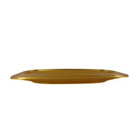Plastic Tray Microwavable "X-Table" Gold 33x23cm (2 Units) 