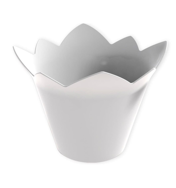 Tasting Plastic Bowl PS "Nenufar" White 70 ml (500 Units) Tasting Plastic Bowl PS "Nenufar" White 70 ml (500 Units)