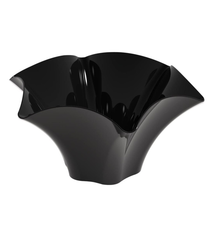 Tasting Plastic Bowl PS "Petunia" Black 70 ml (500 Units) Tasting Plastic Bowl PS "Petunia" Black 70 ml (500 Units)