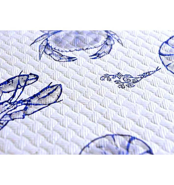Pre-Cut Paper Tablecloth 1x1m White "Marisco" 37g 1x1m (400 Units)