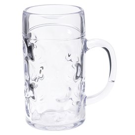 Plastic Tankard Reusable SAN Ø105mm 1000ml (6 Units)