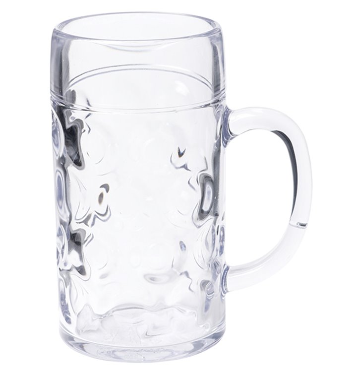 Plastic Tankard Reusable SAN Ø105mm 1000ml (6 Units) Plastic Tankard Reusable SAN Ø105mm 1000ml (6 Units)