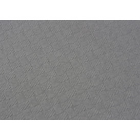 Pre-Cut Paper Tablecloth Grey 40g 1x1m (400 Units) 