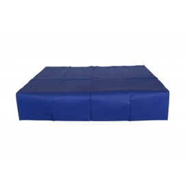 Pre-Cut Paper Tablecloth Blue 40g 1x1m (400 Units) 