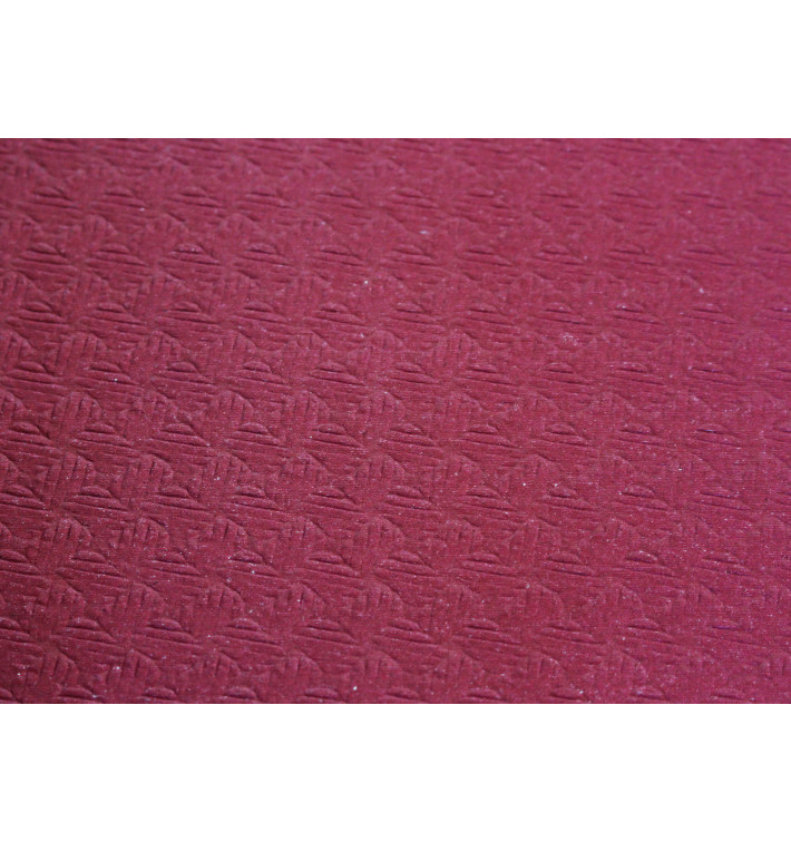 Pre-Cut Paper Tablecloth Burgundy 40g 1x1m (400 Units) 