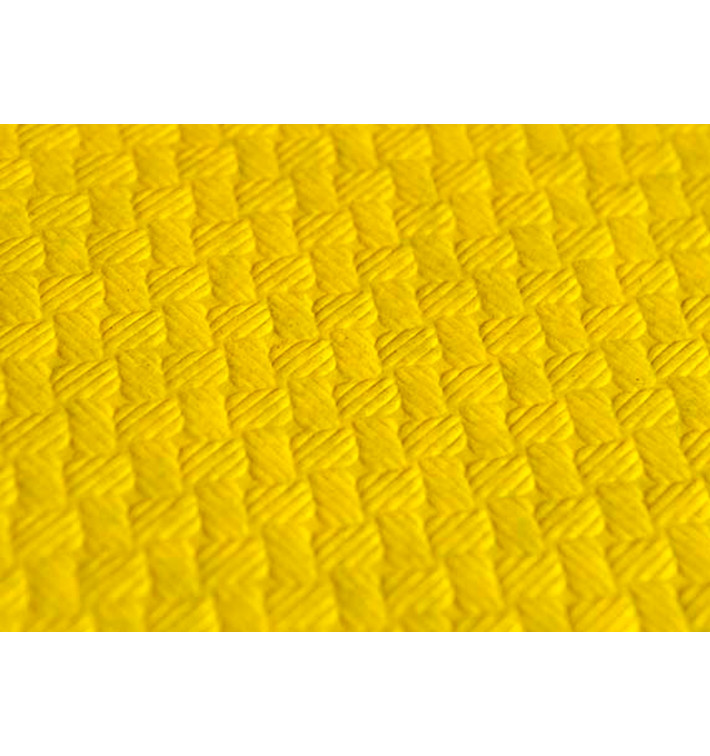 Pre-Cut Paper Tablecloth Yellow 40g 1x1m (400 Units) Pre-Cut Paper Tablecloth Yellow 40g 1x1m (400 Units)