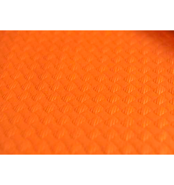 Pre-Cut Paper Tablecloth Orange 40g 1x1m (400 Units) Pre-Cut Paper Tablecloth Orange 40g 1x1m (400 Units)