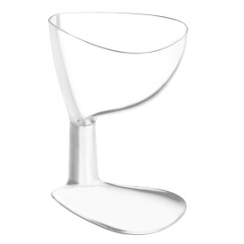 Plastic Tasting Glass PS "Penta" Clear 66ml (12 Units) 