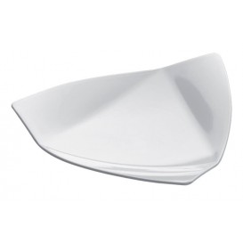 Tasting Plastic Plate PS "Vela" White 8,5x8,5 cm (50 Units) 