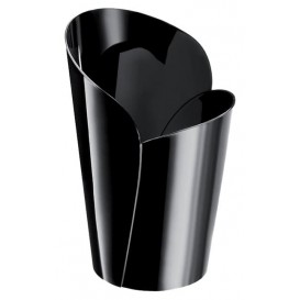 Plastic Tasting Cup PS "Blossom" Black 90ml (15 Units) 