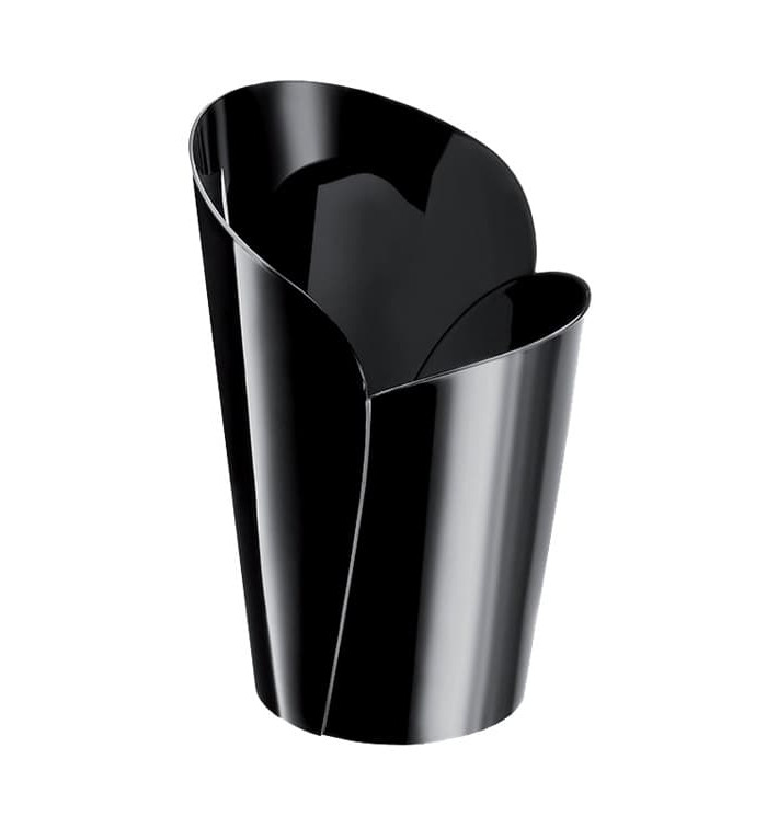 Plastic Tasting Cup PS "Blossom" Black 90ml (300 Units) Plastic Tasting Cup PS "Blossom" Black 90ml (300 Units)