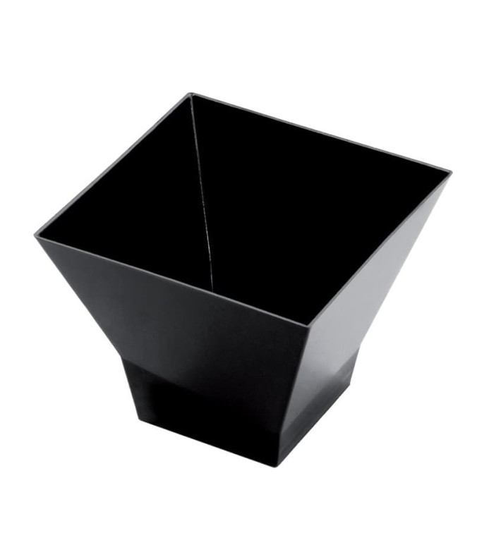 Plastic Tasting Cup PS "Pagoda" Black 65ml (25 Units) Plastic Tasting Cup PS "Pagoda" Black 65ml (25 Units)