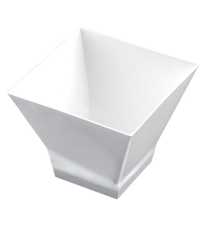 Plastic Tasting Cup PS "Pagoda" White 90 ml (25 Units) Plastic Tasting Cup PS "Pagoda" White 90 ml (25 Units)