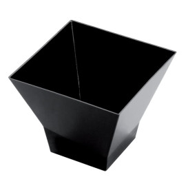 Plastic Tasting Cup PS "Pagoda" Black 90 ml (500 Units)