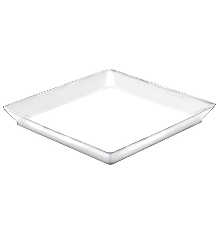 Tasting Tray PS Medium size White 13x13 cm (12 Units) Tasting Tray PS Medium size White 13x13 cm (12 Units)