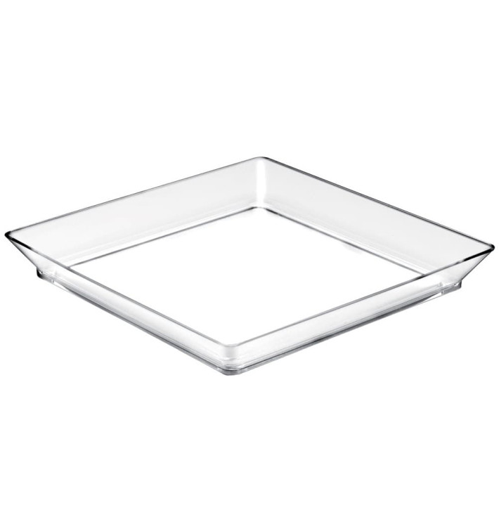 Tasting Tray PS Medium size Clear 13x13 cm (192 Units) Tasting Tray PS Medium size Clear 13x13 cm (192 Units)
