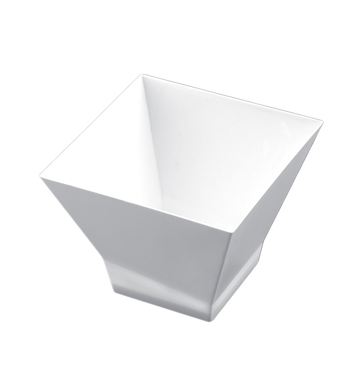Tasting Plastic Bowl PS "Pagoda" Medium Size White 200 ml (240 Units) Tasting Plastic Bowl PS "Pagoda" Medium Size White 200 ml (240 Units)