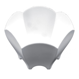 Tasting Plastic Bowl PS "Tulip" White 70 ml (25 Units) 