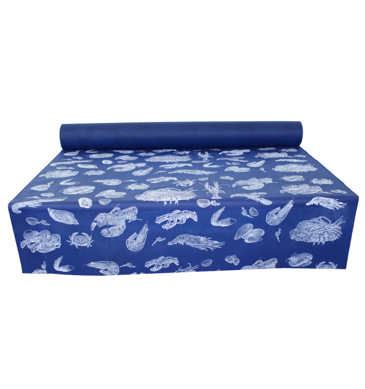 Novotex Tablecloth Roll Blue "Marisco" P40cm 1,2x50m (1 Unit) Novotex Tablecloth Roll Blue "Marisco" P40cm 1,2x50m (1 Unit)