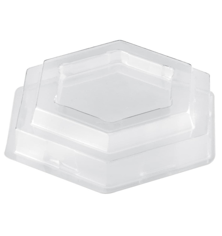 Plastic Lid PET for Tasting Plastic Bowl "Tulip" Dessert Clear 65 ml (1000 Units) Plastic Lid PET for Tasting Plastic Bowl "Tulip" Dessert Clear 65 ml (1000 Units)