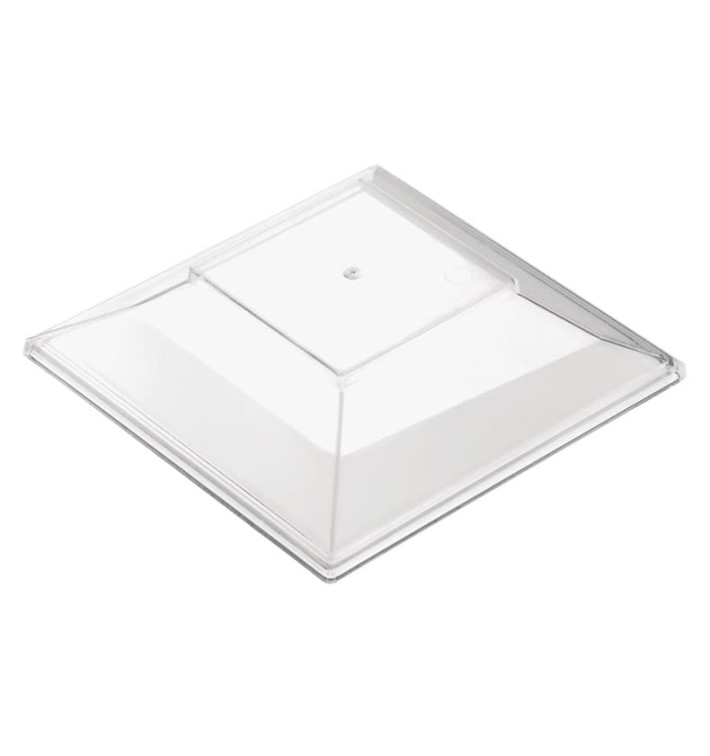 Plastic Lid for Tasting Bowl PS "Pagoda" Medium Size Clear 200 ml (12 Units) Plastic Lid for Tasting Bowl PS "Pagoda" Medium Size Clear 200 ml (12 Units)