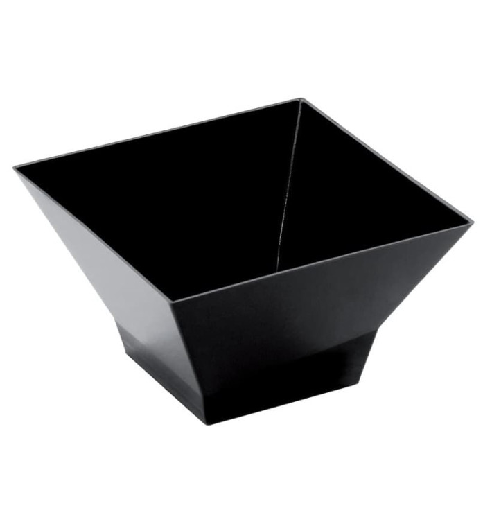 Tasting Plastic Bowl PS "Pagoda" Black 350ml (240 Units) Tasting Plastic Bowl PS "Pagoda" Black 350ml (240 Units)