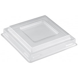 Plastic Lid for Tasting Bowl PS "Pagoda" Dessert Clear PET 350ml (1000 Units)