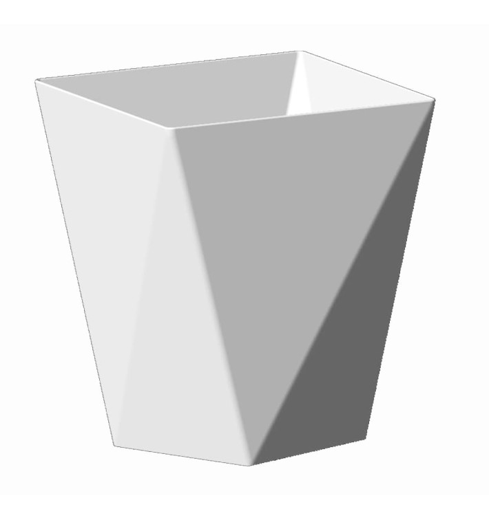 Plastic Tasting Cup PS "Diamond" White 100 ml (25 Units) Plastic Tasting Cup PS "Diamond" White 100 ml (25 Units)