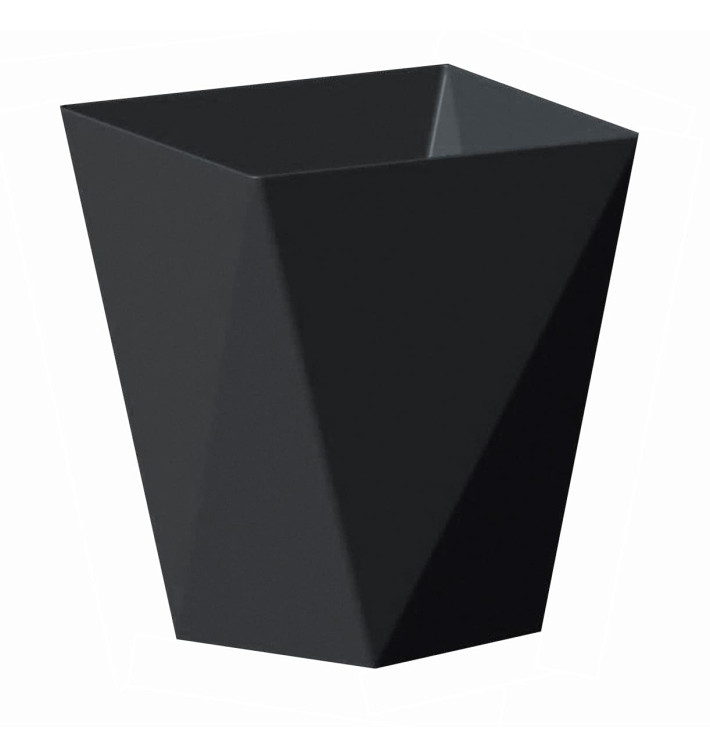 Plastic Tasting Cup PS "Diamond" Black 100 ml (25 Units) Plastic Tasting Cup PS "Diamond" Black 100 ml (25 Units)
