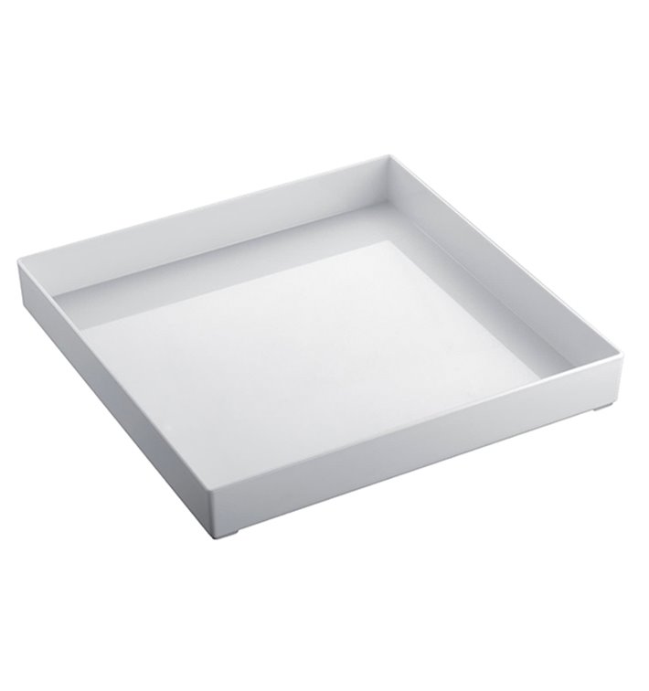 Plastic Tray White 30x30cm (1 Unit) Plastic Tray White 30x30cm (1 Unit)