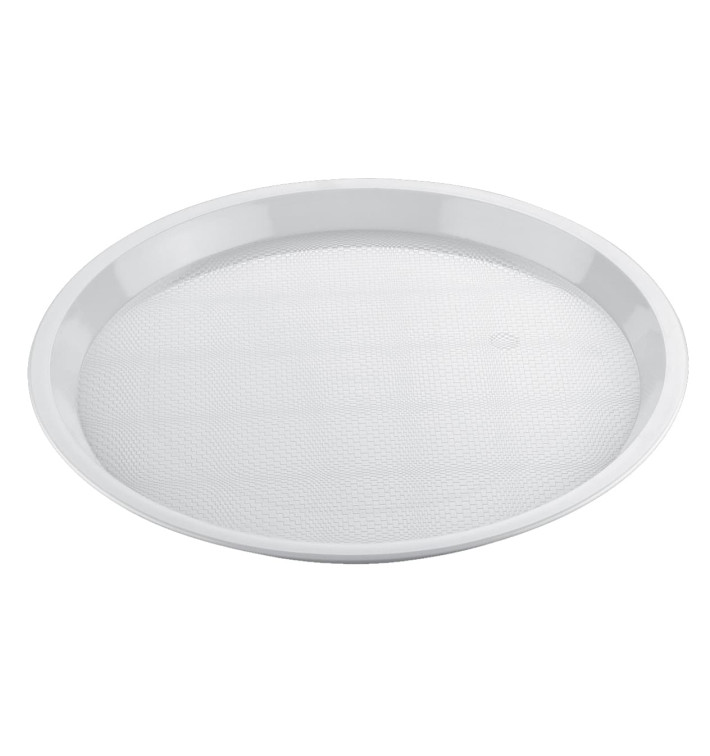 Plastic Tray White Ø32cm (5 Units) Plastic Tray White Ø32cm (5 Units)