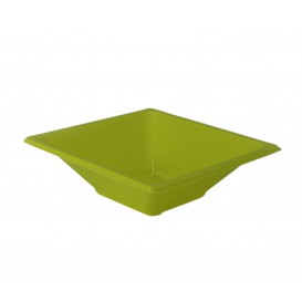 Plastic Bowl PS Square shape Pistachio 12x12cm (720 Units)
