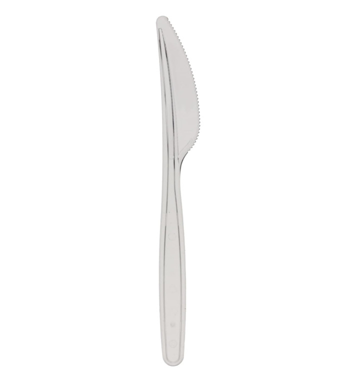 Plastic Knife PS Clear 17,5cm (600 Units) Plastic Knife PS Clear 17,5cm (600 Units)