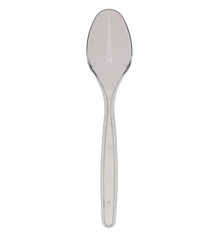 Plastic Spoon PS Clear 17,5cm (20 Units) Plastic Spoon PS Clear 17,5cm (20 Units)
