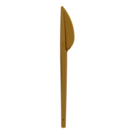 Plastic Knife PS Gold 16,5cm (20 Units) 