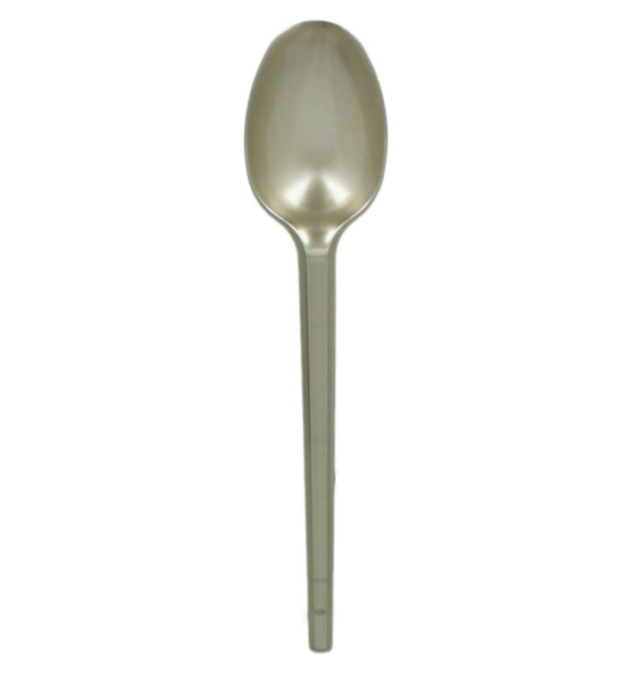 Plastic Spoon PS Silver 16,5cm (20 Units) Plastic Spoon PS Silver 16,5cm (20 Units)