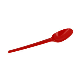 Plastic Spoon PS Red 16,5cm (20 Units) 