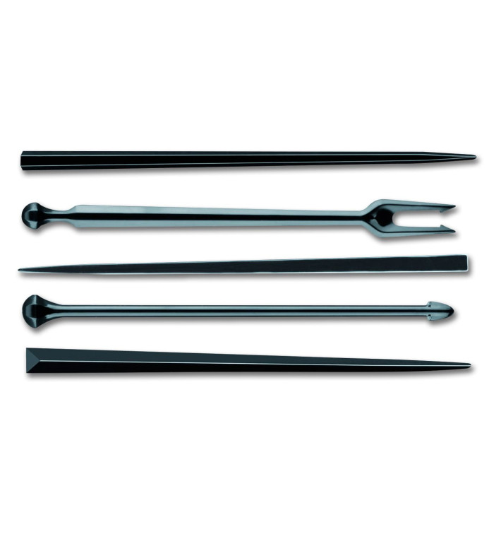 Plastic Food Pick "Snack Stick" Black 9cm (1650 Units) Plastic Food Pick "Snack Stick" Black 9cm (1650 Units)