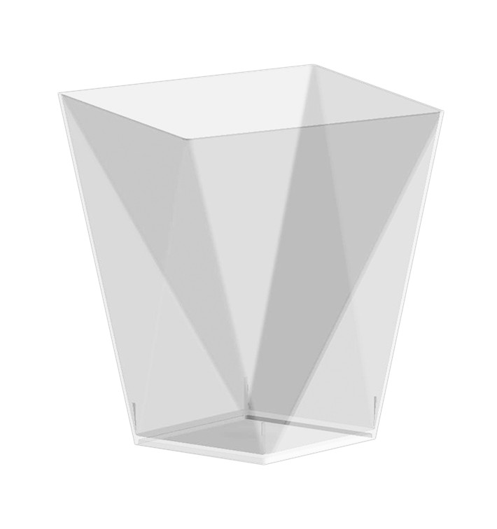 Plastic Tasting Cup PS "Diamond" Clear 100 ml (25 Units) Plastic Tasting Cup PS "Diamond" Clear 100 ml (25 Units)