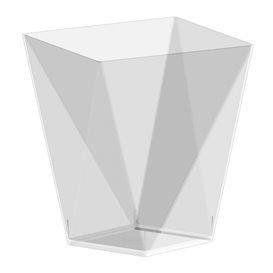 Plastic Tasting Cup PS "Diamond" Clear 100 ml (500 Units)