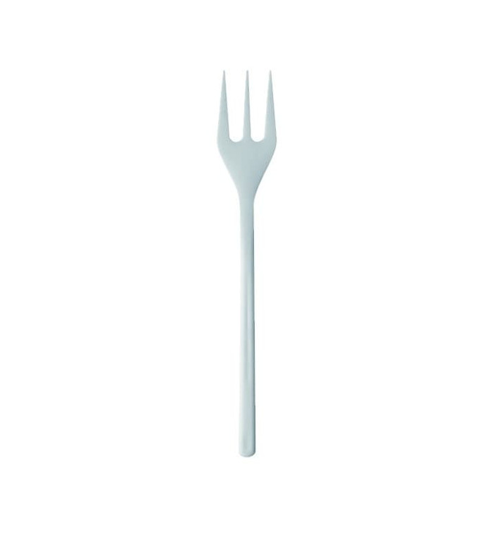 Plastic Tasting Mini Fork White 10cm (50 Units) 