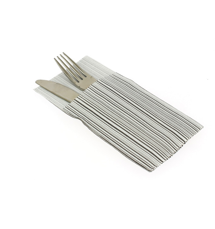 Pocket Fold Paper Napkins "Basic" Black 40x40cm (960 Units) Pocket Fold Paper Napkins "Basic" Black 40x40cm (960 Units)